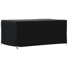 Husă mobilier de grădină negru 172x113x73 cm impermeabilă 420d, 5 image