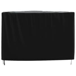 Husă mobilier de grădină negru 172x113x73 cm impermeabilă 420d, 4 image