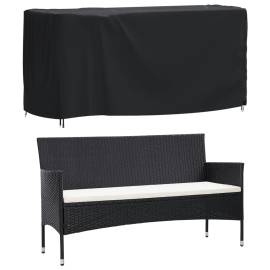 Husă mobilier de grădină negru 180x70x90 cm impermeabilă 420d, 2 image