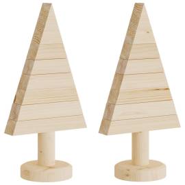 Brazi de crăciun din lemn decorativi 2 buc. 30 cm lemn de pin, 2 image