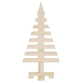 Brad de crăciun din lemn decorativ, 60 cm, lemn de pin masiv, 4 image