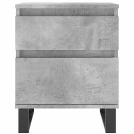 Noptiere, 2 buc., gri beton, 40x35x50 cm, lemn compozit, 6 image