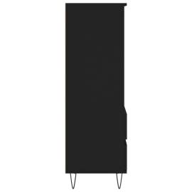 Dulap înalt, negru, 40x36x110 cm, lemn compozit, 7 image