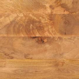 Dulap lateral, maro și negru, 40x33,5x75 cm lemn masiv de mango, 10 image