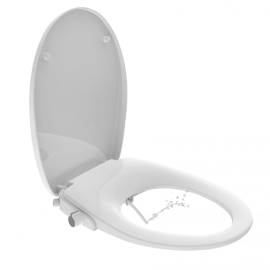 Eisl scaun de toaletă închidere silențioasă atașament pulverizator alb, 3 image