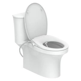 Eisl scaun de toaletă închidere silențioasă atașament pulverizator alb, 4 image