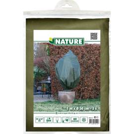 Nature huse de fleece pentru iarnă, 3 buc, 50 g/m² 100x50 cm, verde, 4 image