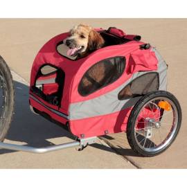 Petsafe remorcă de bicicletă pentru câini "happy ride" m, roșu