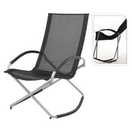442216 progarden foldable rocking chair black