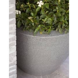 Capi jardinieră plante joasă „arc granite”, conică, antracit, 60x48 cm, 6 image