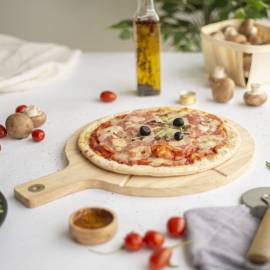 Livoo set tocător pentru pizza, 30 cm, lemn, 8 image