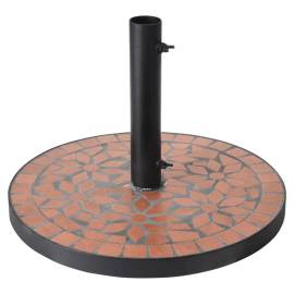 Progarden bază de umbrelă terra design „mozaic”, negru și portocaliu, 2 image
