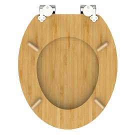 SchÜtte capac de toaletă cu închidere silențioasă natural bamboo, 8 image