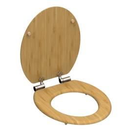 SchÜtte capac de toaletă cu închidere silențioasă natural bamboo, 2 image