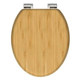 SchÜtte capac de toaletă cu închidere silențioasă natural bamboo, 9 image