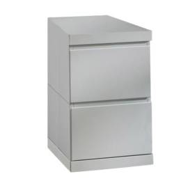 Vipack dulap pentru birou lara, 2 sertare, alb, lemn, 2 image