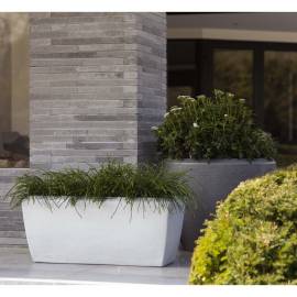Capi jardinieră „arc granite”, ivoire, 90x35x40 cm dreptunghiulară, 4 image