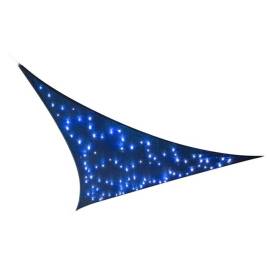 Perel pânză parasolar led starry sky triunghi 3,6 m, albastru închis, 2 image