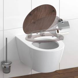 SchÜtte capac de toaletă cu închidere silențioasă dark wood mdf