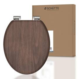 SchÜtte capac de toaletă cu închidere silențioasă dark wood mdf, 10 image