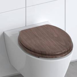 SchÜtte capac de toaletă cu închidere silențioasă dark wood mdf, 4 image