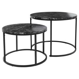 H&s collection set de masă laterală, 2 piese, negru