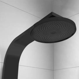 SchÜtte set de duș cu tavă termostatică samoa rain, negru mat, 10 image