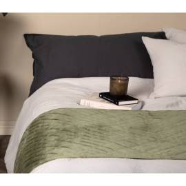 Venture home cuvertură de pat „jilly” 80x260 cm, verde, poliester
