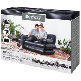 Bestway canapea dublă gonflabilă 5-în-1, 188x152x64 cm, 10 image