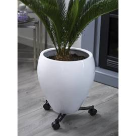 Nature cărucior pentru plante reglabil cu 3 brațe, negru, metal, 6 image