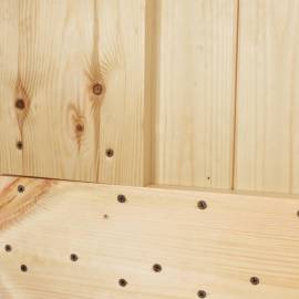 Ușă glisantă cu set de feronerie 80x210 cm, lemn masiv de pin, 7 image
