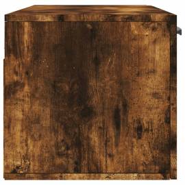 Dulap de perete, stejar fumuriu, 100x36,5x35 cm, lemn prelucrat, 7 image