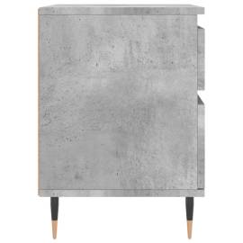 Noptieră, gri beton, 40x35x50 cm, lemn compozit, 7 image