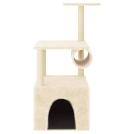 Ansamblu de pisici cu stâlpi din funie de sisal, crem, 109,5 cm, 3 image