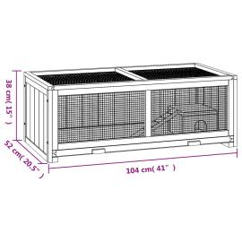 Cușcă pentru hamsteri, 104x52x54 cm, lemn masiv de brad, 9 image