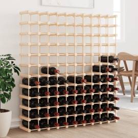 Raft de vin pentru 120 sticle 112,5x23x123,5 cm lemn masiv pin