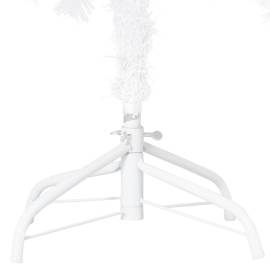 Set brad de crăciun artificial cu led-uri/globuri, alb, 240 cm, 4 image