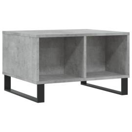 Măsuță de cafea, gri beton, 60x50x36,5 cm, lemn compozit, 6 image