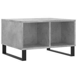 Măsuță de cafea, gri beton, 60x50x36,5 cm, lemn compozit, 2 image