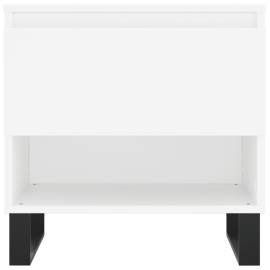 Măsuțe de cafea, 2 buc., alb, 50x46x50 cm, lemn compozit, 6 image