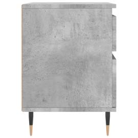 Noptiere, 2 buc., gri beton, 40x35x50 cm, lemn compozit, 8 image