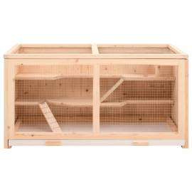 Cușcă pentru hamsteri, 104x52x54 cm, lemn masiv de brad, 4 image