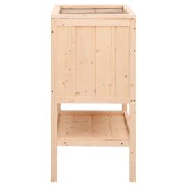 Cușcă pentru hamsteri, 55x40x80 cm, lemn masiv de brad, 5 image