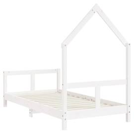 Cadru de pat pentru copii, 80x160 cm, lemn masiv de pin, 6 image