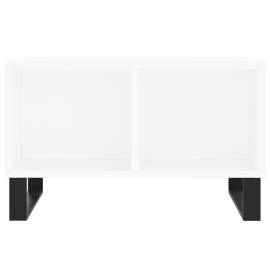 Măsuță de cafea, alb, 60x50x36,5 cm, lemn compozit, 4 image