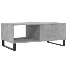 Măsuță de cafea, gri beton, 90x50x36,5 cm, lemn compozit, 8 image