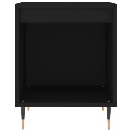 Noptieră, negru, 40x35x50 cm, lemn prelucrat, 4 image