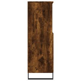 Dulap înalt, stejar fumuriu, 60x36x110 cm, lemn prelucrat, 7 image