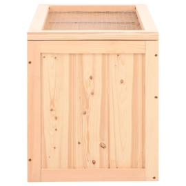 Cușcă pentru hamsteri, 60x35,5x42 cm, lemn masiv de brad, 5 image