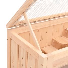 Cușcă pentru hamsteri, 60x35,5x42 cm, lemn masiv de brad, 8 image